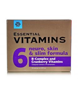 Северная клюква и В-витамины. B-Complex and Cranberry Vitamins. 30 капсул по 405мг. Спокойствие и красивая кожа