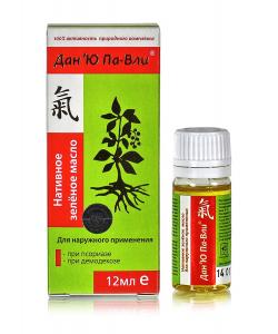 Дан'Ю Па-Вли Нативное зелёное масло для наружного применения При псориазе и демодекозе Флакон 12 мл.