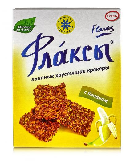 Флаксы льняные "С бананом" 150гр.