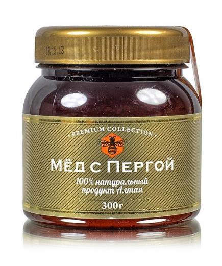 Мед с пергой (мед 50% + перга 50%). Алтайский букет