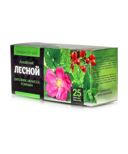 Травяной чай №1 "Лесной" (шиповник, мелисса, ромашка) 25 фильтр-пакетов по 1.2гр.