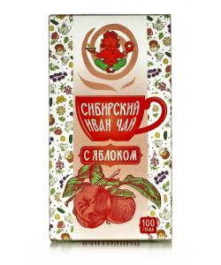 Чайный напиток "Сибирский Иван-Чай" с яблоком, плитка, 100гр