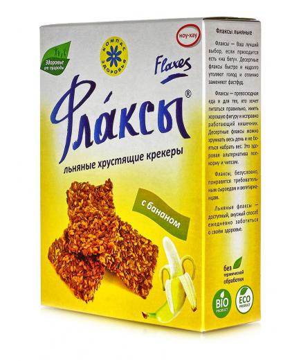 Флаксы льняные "С бананом" 150гр.