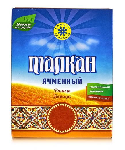 Талкан ячменный (Ваниль, корица) 400гр, 25 порций.