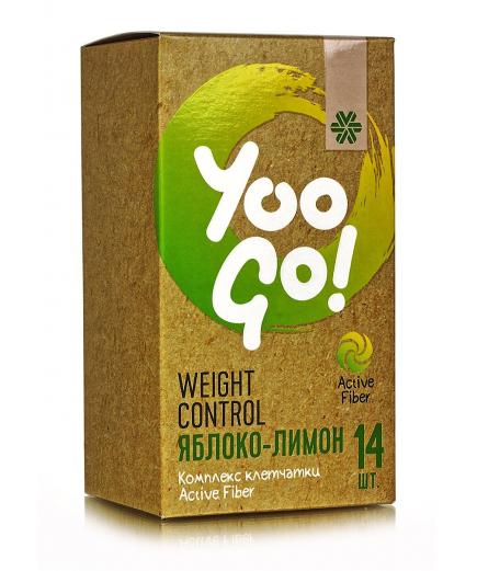 Yoo Go. Напиток контроль веса со вкусом яблоко+ лимон. 14шт по 5гр.