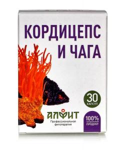 Концентрат на растительном сырье "Кордицепс и чага", 30 капсул по 470 мг