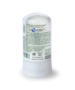 Laquale без фитодобавок. Природный минеральный дезодорант-стик для тела 60гр.