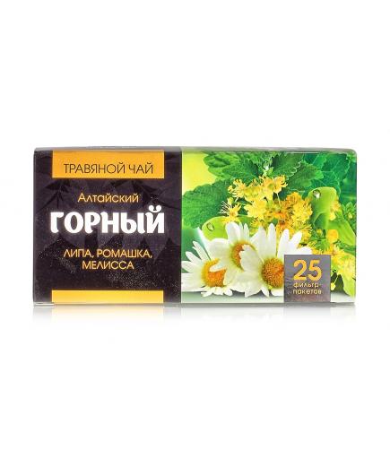 Травяной чай №2 "Горный" (ромашка, липа, мелисса) 25 фильтр-пакетов по 1.2 гр.