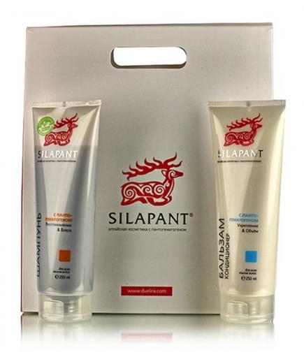 Силапант. Подарочный набор с пантогематогеном для здоровья и укрепления волос (Шампунь + Бальзам)