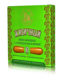 Крем-карандаш №5 "Живичный. С прополисом и мумие" (10 свечей) Для мужского и женского здоровья