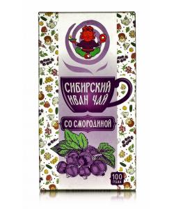 Чайный напиток "Сибирский Иван-Чай" со смородиной, плитка, 100гр