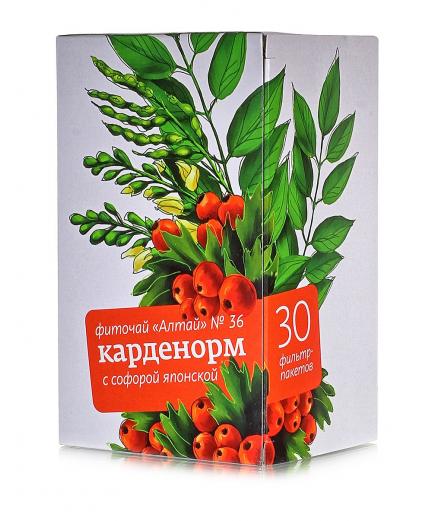 Фиточай № 36 "Карденорм с софорой японской" 30*2гр.